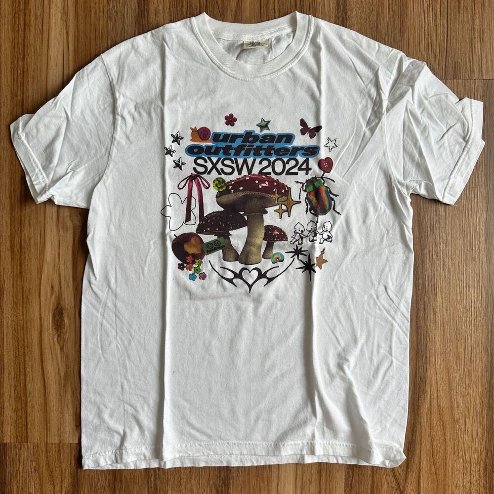 Urban Outfitters SXSW 2024 Festival Staff Exclusive White T-Shirt Men's Large
